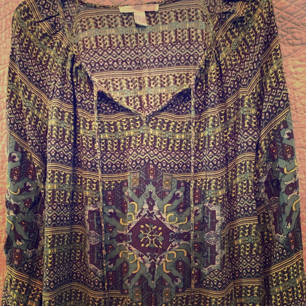 Boho dress shirt